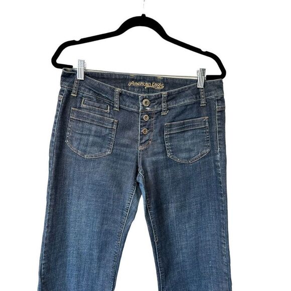 American Eagle Jeans Button Fly Size 8 Regular - Picture 3 of 13